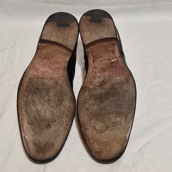 Church's Made in England Consul Bleached Calfskin Oxford Ebony Sz 10.5* - Picture 5 of 10